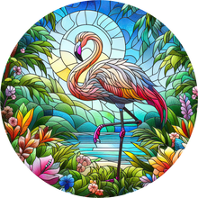 Load image into Gallery viewer, DTF Transfer – Flamingo Glass Multi Sizes (AN-FL002)
