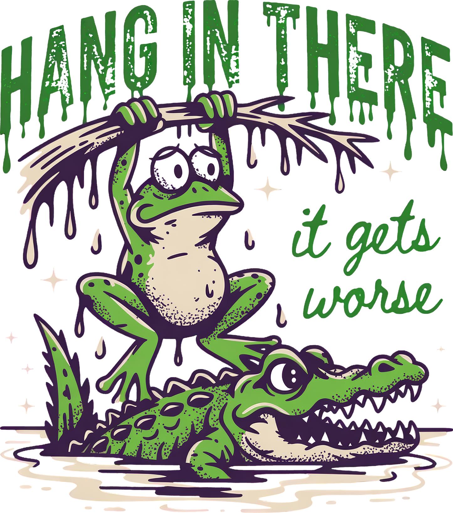 DTF Transfer – Hang in There Multi Sizes (AN-FR001)