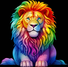 Load image into Gallery viewer, DTF Transfer – Colorful Lion Multi Sizes (AN-LI001)
