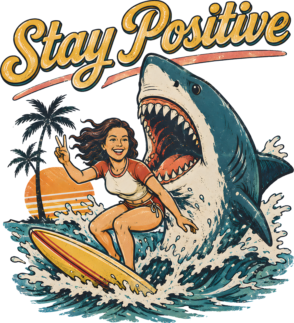 DTF Transfer - Shark Positive (AN-SK001)