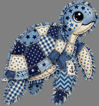 Load image into Gallery viewer, DTF Transfer – Denim Turtle Multi Sizes (AN-TR005)
