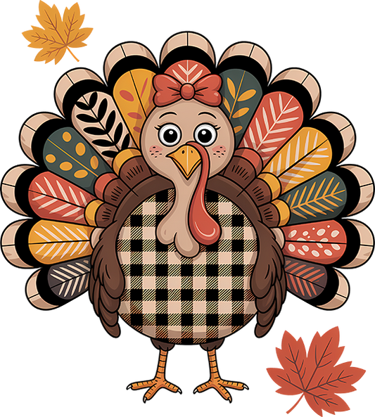 DTF Transfer - Checkered Turkey (AN-TU002)