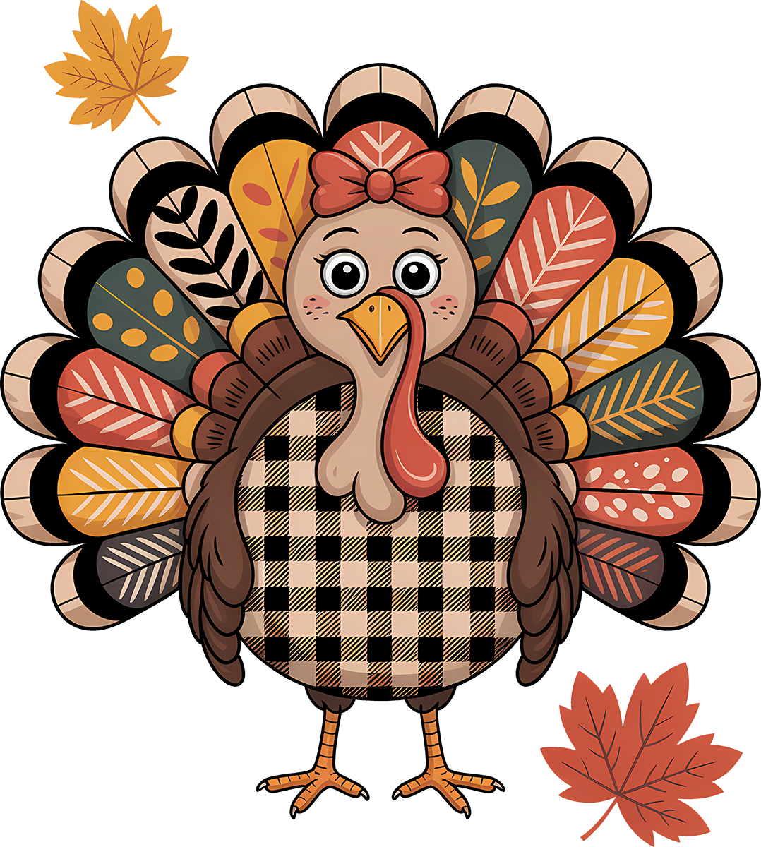 DTF Transfer - Checkered Turkey (AN-TU002)