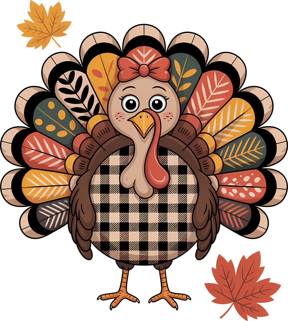 DTF Transfer - Checkered Turkey (AN-TU002)