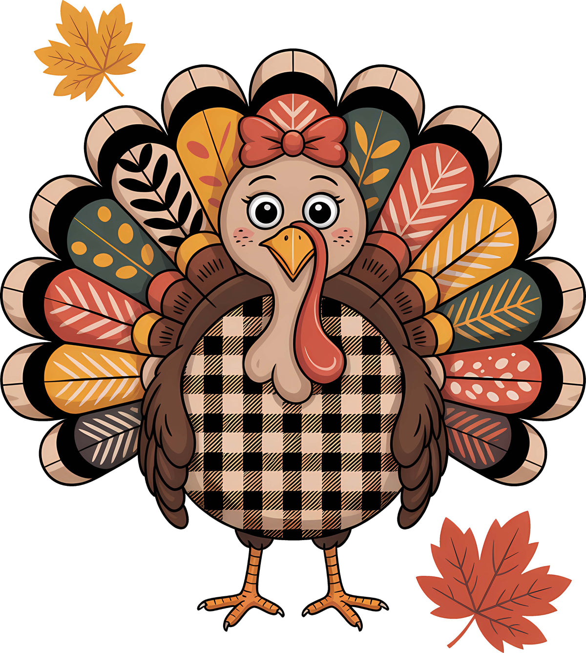 DTF Transfer - Checkered Turkey (AN-TU002)
