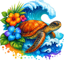 Load image into Gallery viewer, DTF Transfer – Turtle Scene Multi Sizes (AN-TR004)
