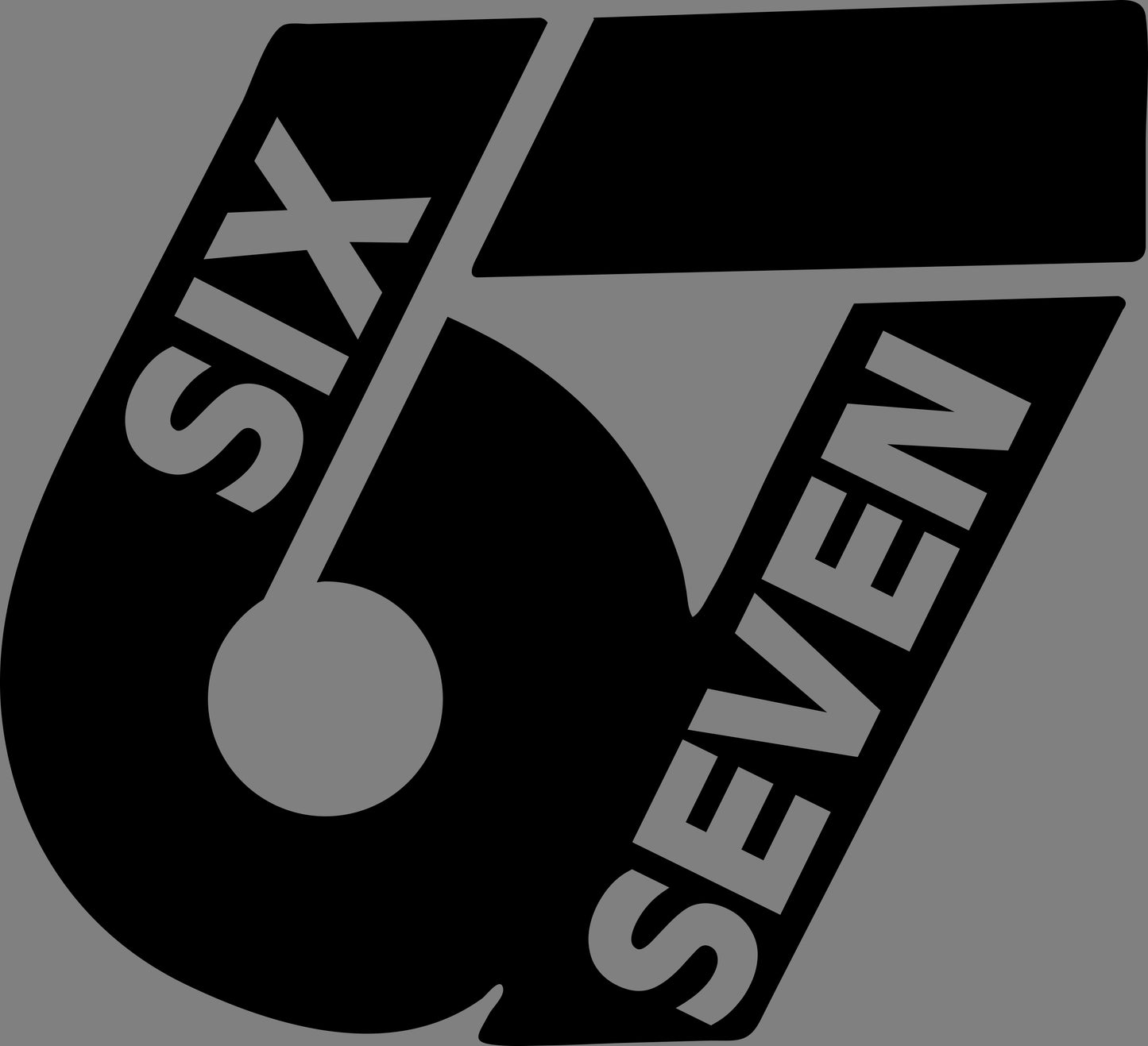 DTF Transfer – AS Six Seven 6 7 Multi Sizes