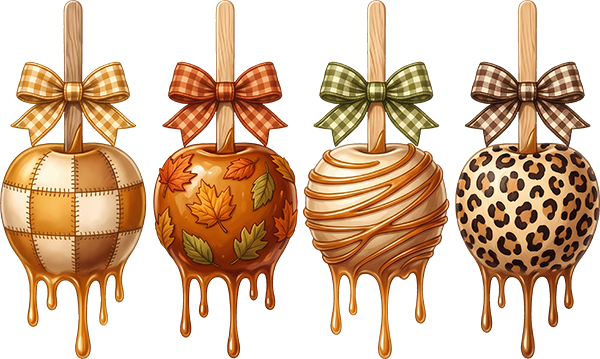 DTF Transfer – Autumn Candy Apples A Multi Sizes (AU-FD001)