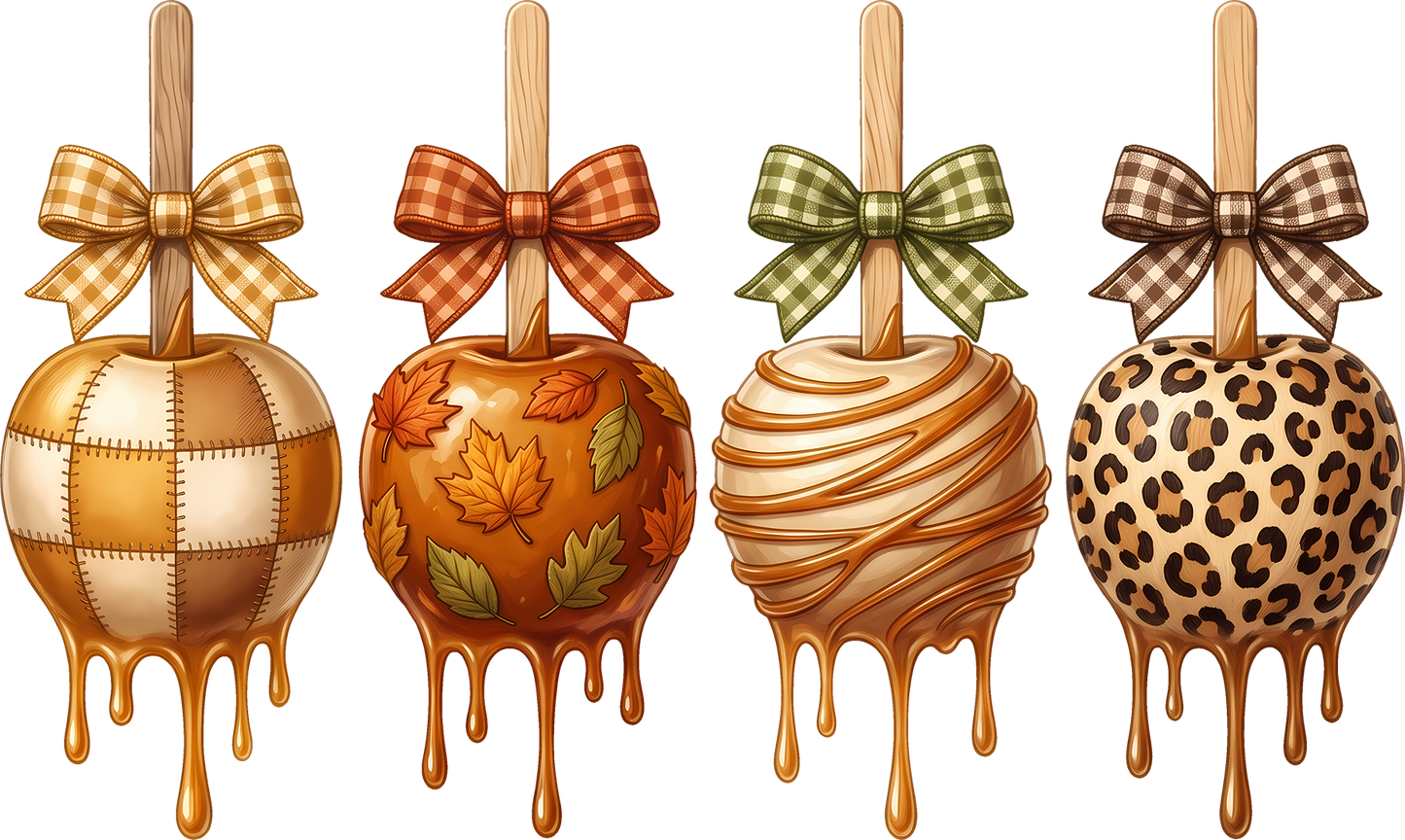 DTF Transfer – Autumn Candy Apples A Multi Sizes (AU-FD001)