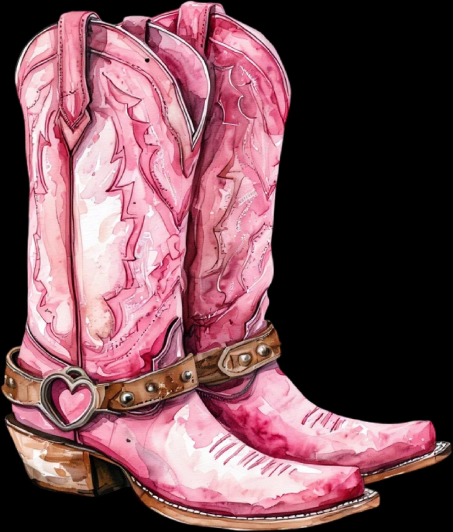 DTF Transfer – Watercolor Boots Multi Sizes (CO-AC001)