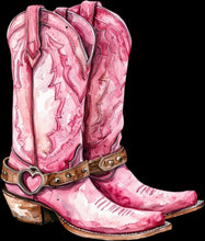 Load image into Gallery viewer, DTF Transfer –AU Watercolor Boots Multi Sizes
