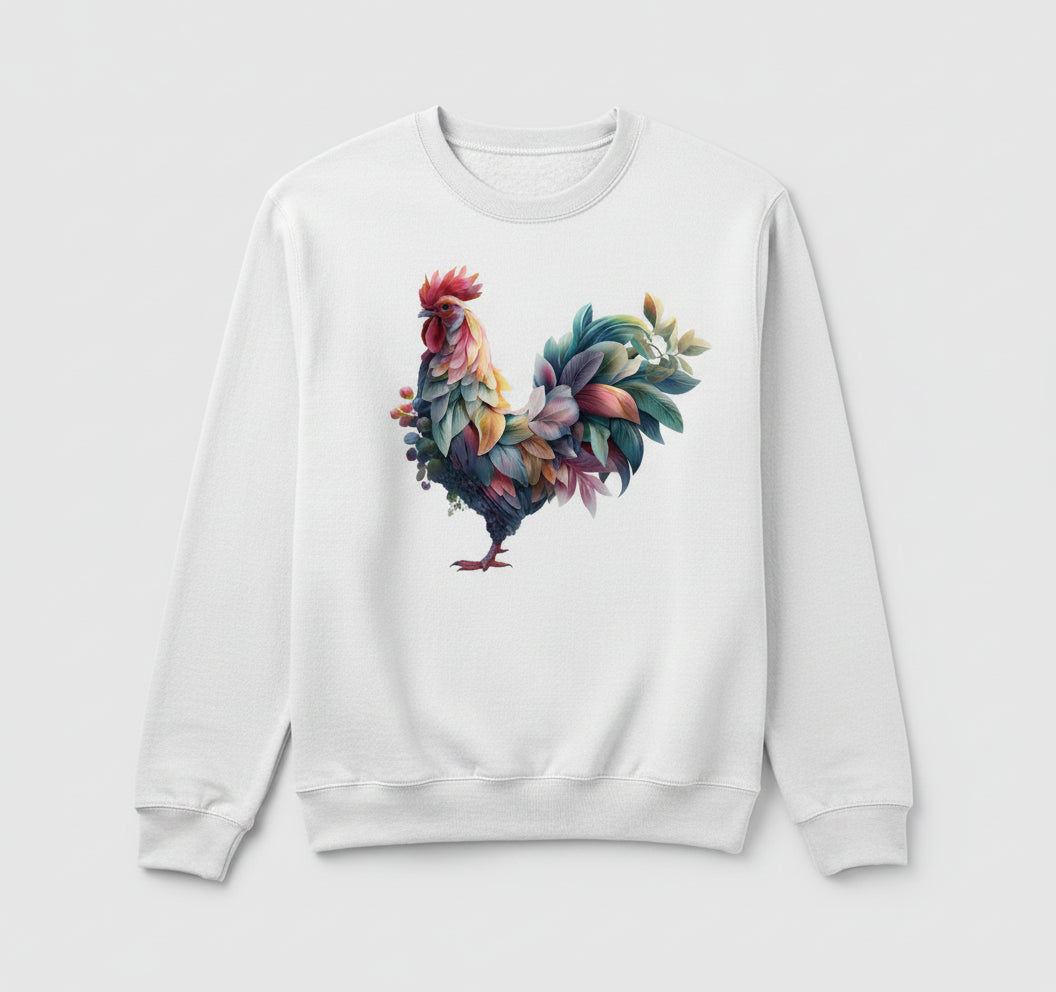 DTF Transfer – Chicken Flowers Multi Sizes (AN-CH005)