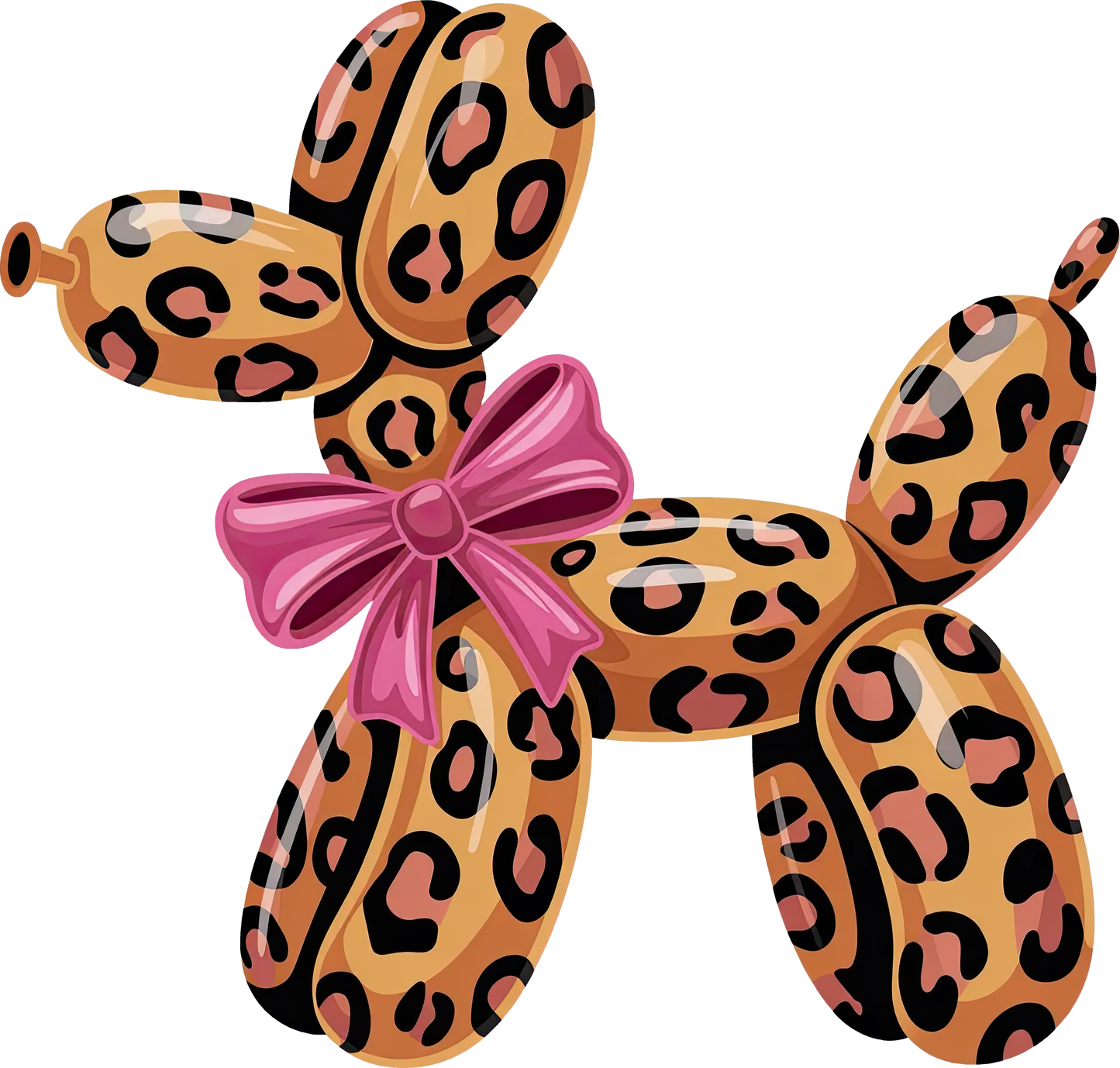 DTF Transfer – Balloon Dog Cheetah Multi Sizes (BA-DG001)