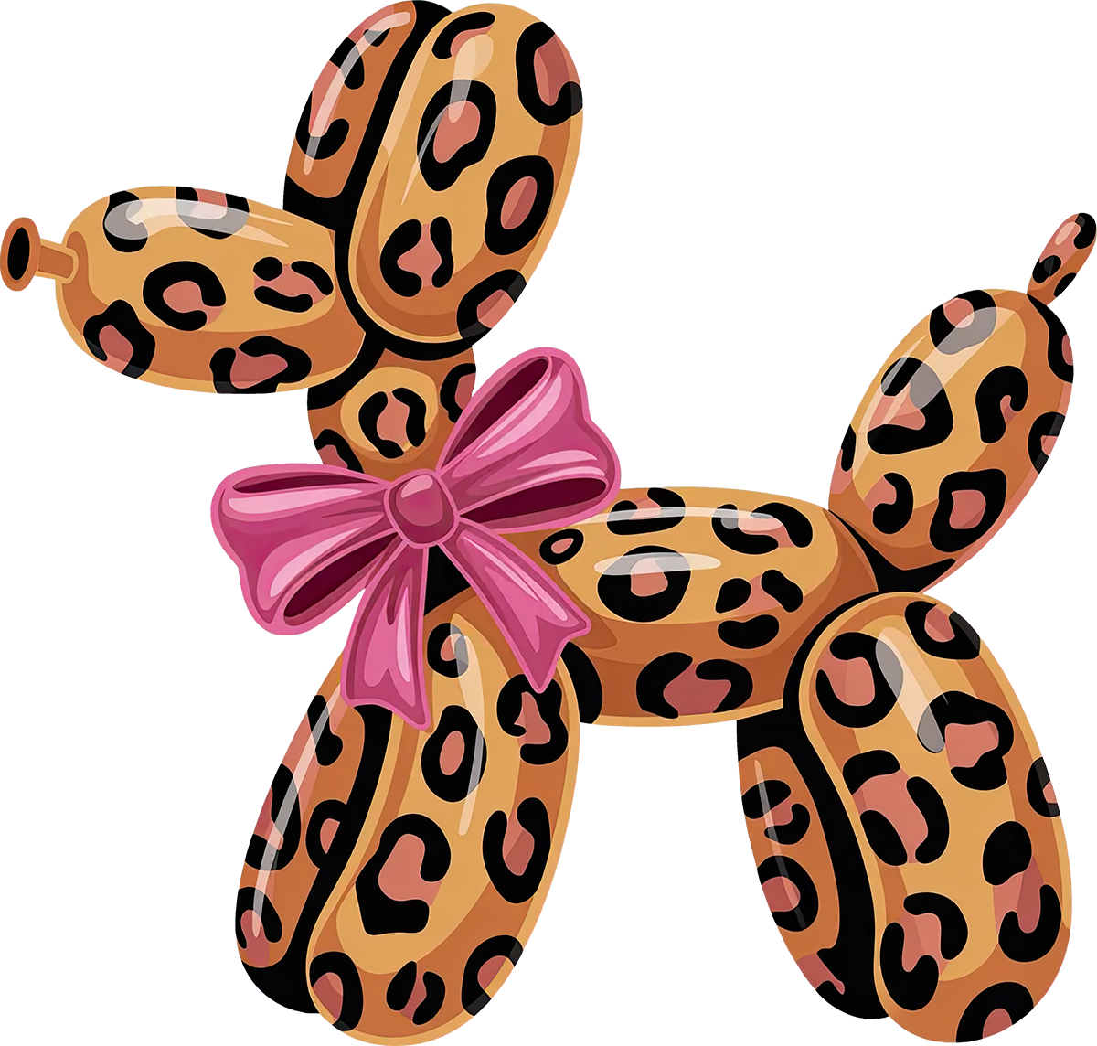 DTF Transfer – Balloon Dog Cheetah Multi Sizes (BA-DG001)