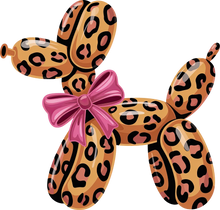 Load image into Gallery viewer, DTF Transfer – Balloon Dog Cheetah Multi Sizes (BA-DG001)
