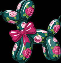 Load image into Gallery viewer, DTF Transfer – Balloon Dog GR Flowers Multi Sizes (BA-DG008)
