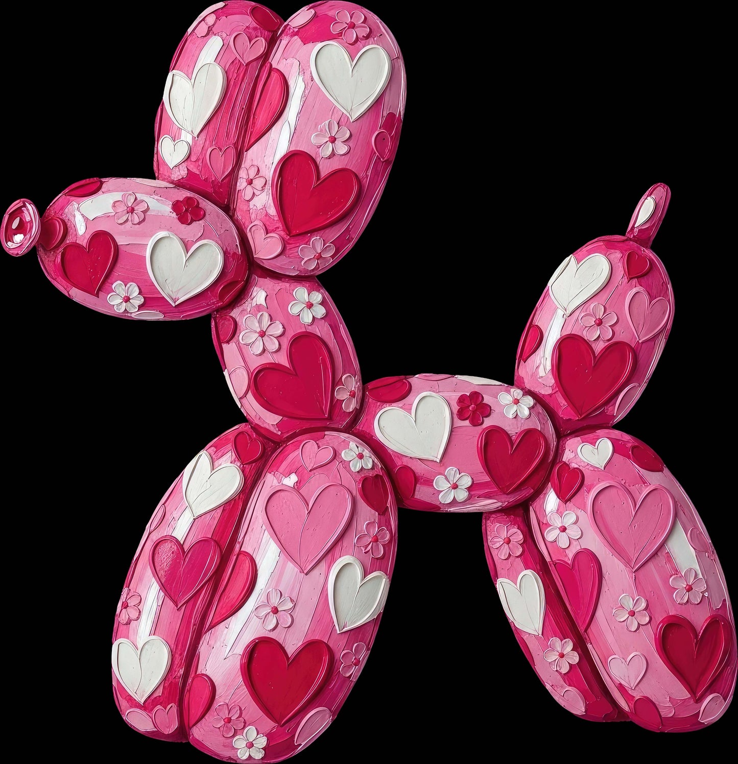 DTF Transfer – Balloon Dog Paint Multi Sizes (BA-DG009)