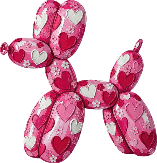 DTF Transfer – Balloon Dog Paint Multi Sizes (BA-DG009)