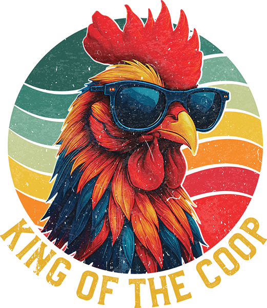 DTF Transfer – BA King of the Coop Multi Sizes
