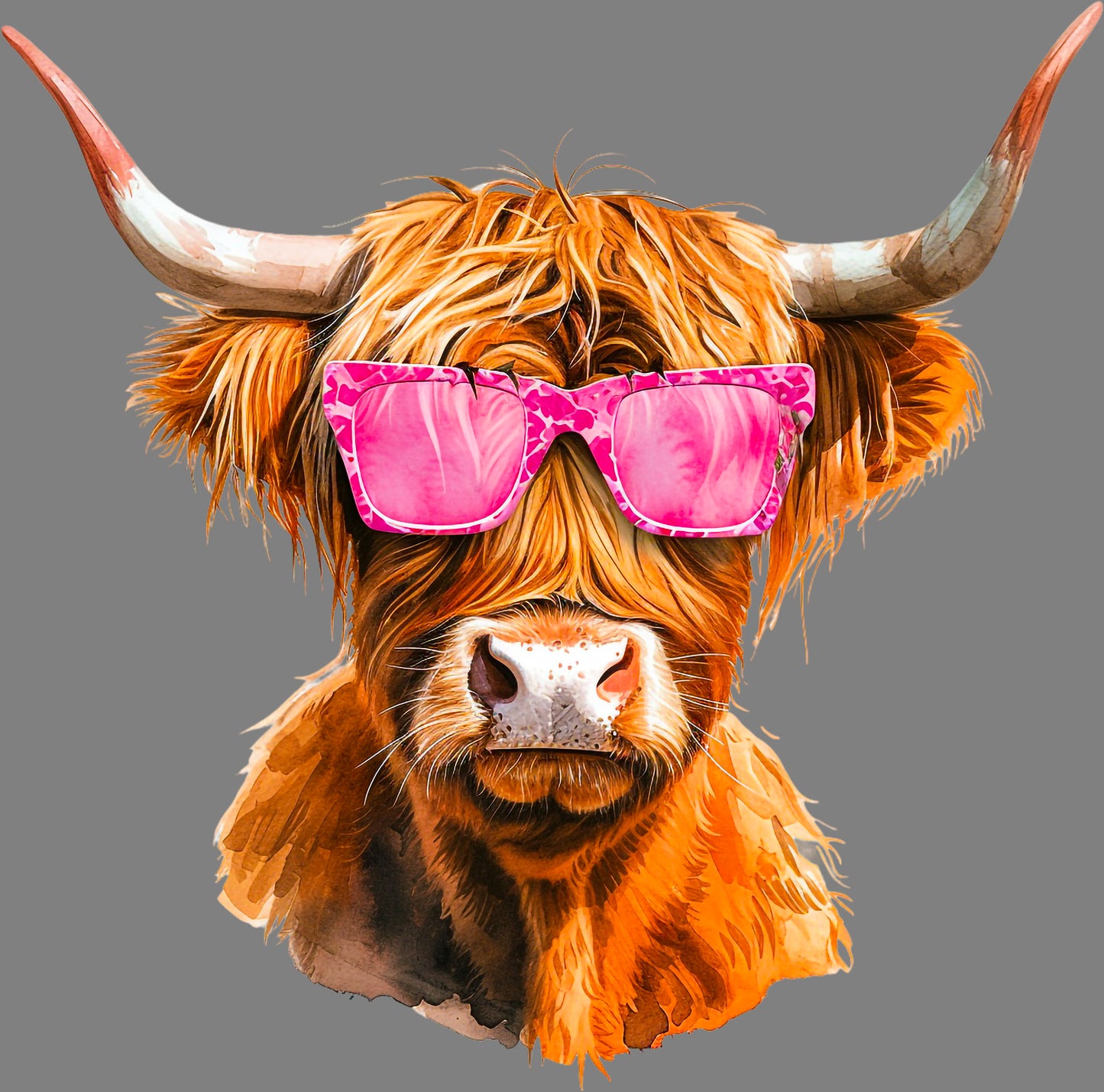 DTF Transfer – BC Cow Sunglasses Multi Sizes
