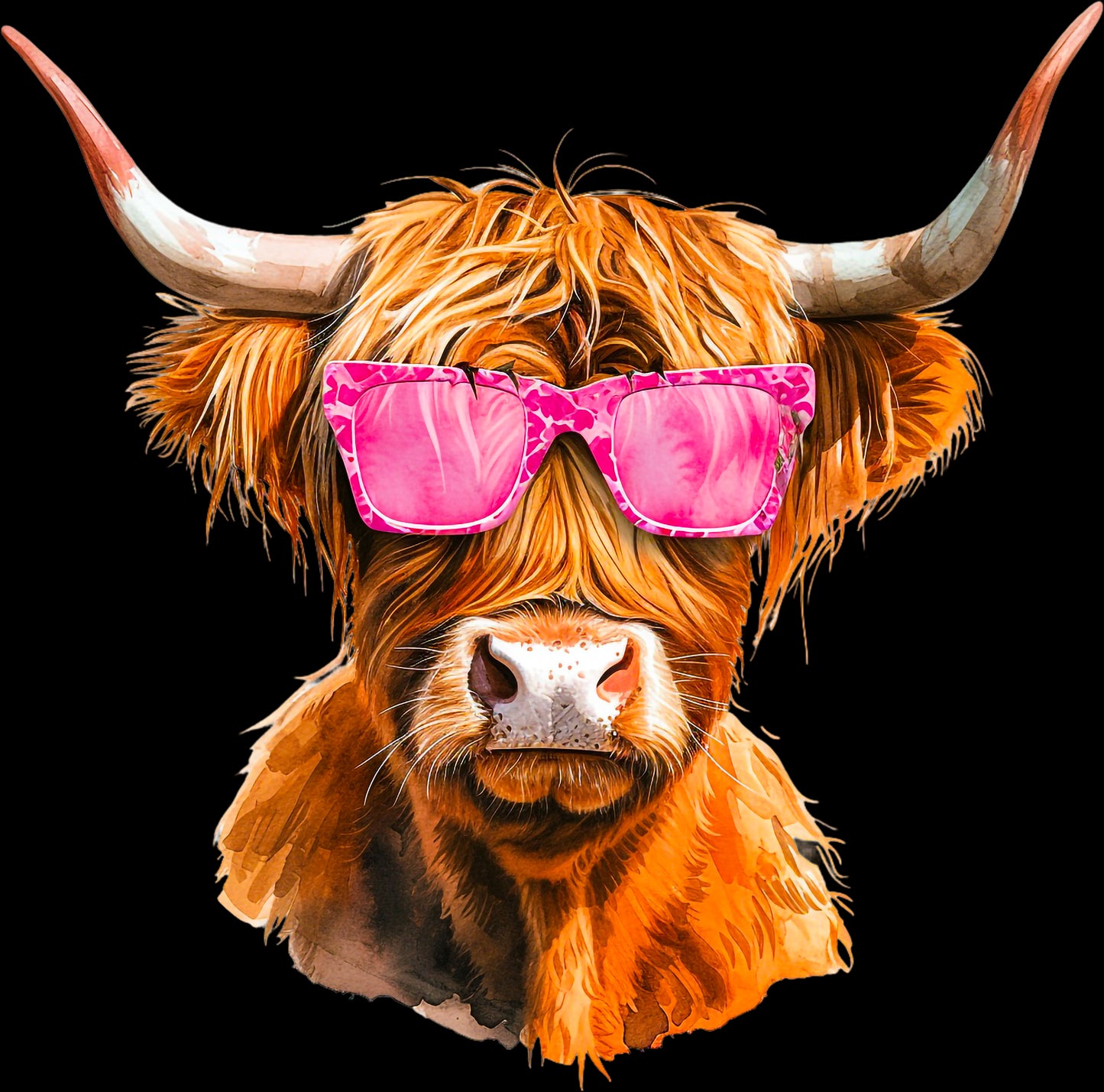 DTF Transfer – BC Cow Sunglasses Multi Sizes