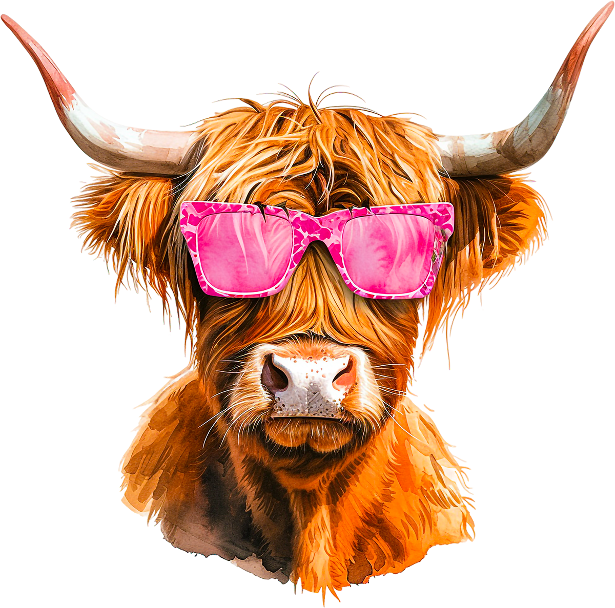 DTF Transfer – BC Cow Sunglasses Multi Sizes