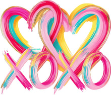 Load image into Gallery viewer, DTF Transfer – BD Paint XOXO Hearts Multi Sizes
