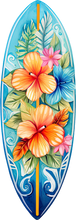 Load image into Gallery viewer, DTF Transfer –Tropical Surfboard Multi Sizes (BE-AC001)

