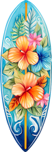 Load image into Gallery viewer, DTF Transfer –Tropical Surfboard Multi Sizes (BE-AC001)
