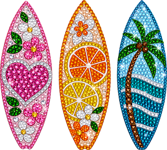 DTF Transfer – Surfboard Gem Multi Sizes (BE-AC002)