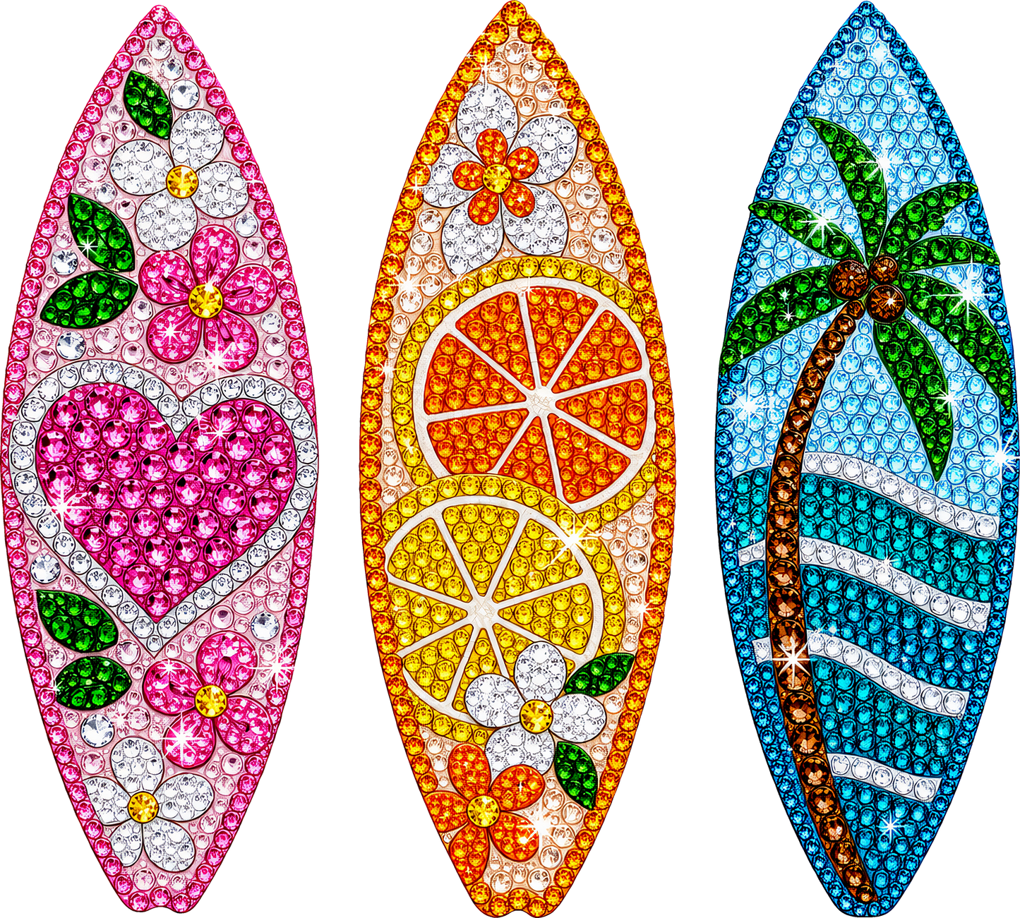 DTF Transfer – Surfboard Gem Multi Sizes (BE-AC002)