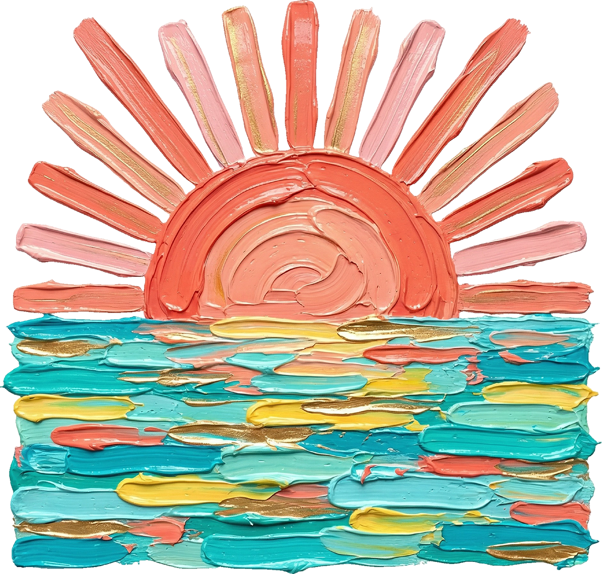 DTF Transfer – Sun Paint Multi Sizes (BE-SC006)