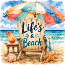 Load image into Gallery viewer, DTF Transfer – Life's a Beach Multi Sizes (BE-SC009)
