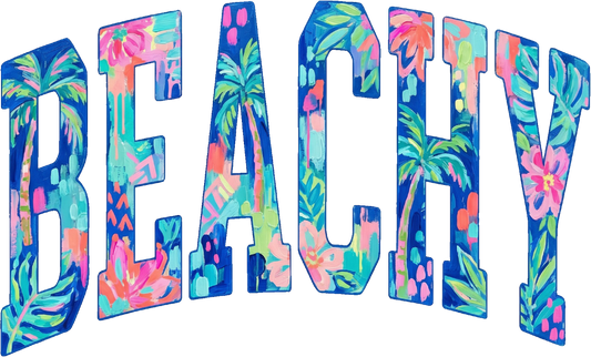 DTF Transfer – Beachy Text Multi Sizes (BE-TX002)
