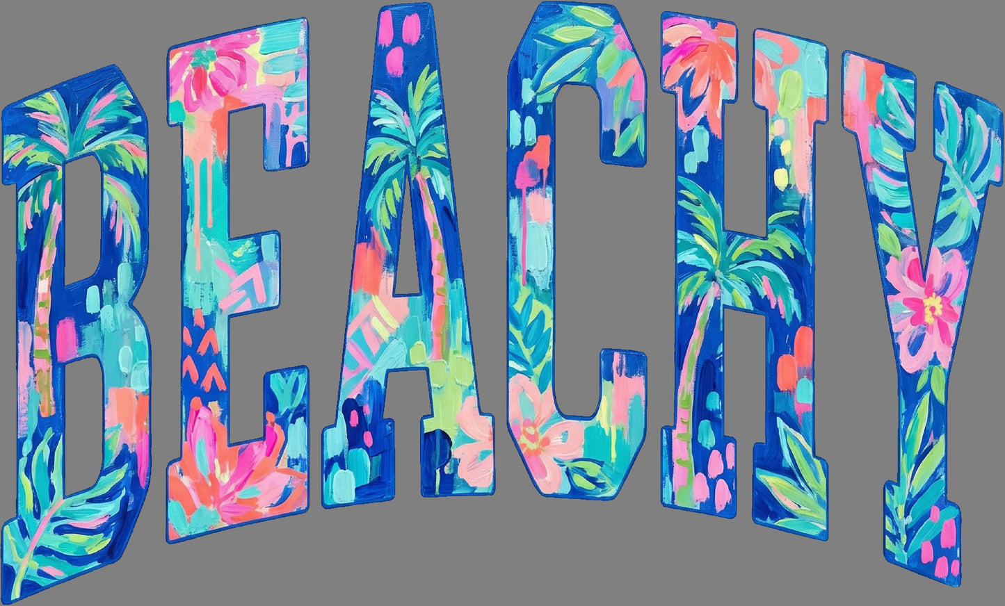 DTF Transfer – Beachy Text Multi Sizes (BE-TX002)