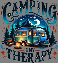 Load image into Gallery viewer, DTF Transfer – BH Camping Is my Therapy Multi Sizes
