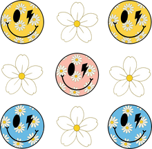 Load image into Gallery viewer, DTF Transfer – BK Faces with Flowers Multi Sizes
