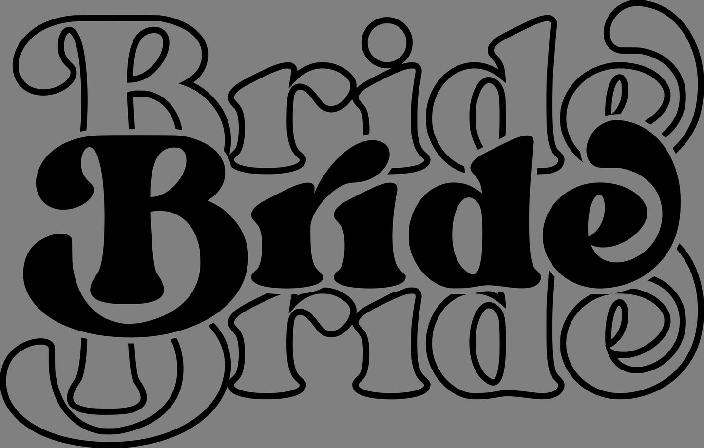 DTF Transfer – BQ Bride Multi Sizes