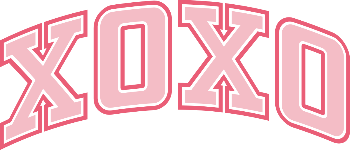 DTF Transfer – BS XOXO Arch Multi Sizes