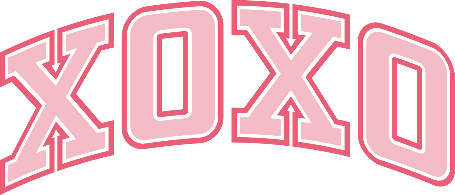 DTF Transfer – BS XOXO Arch Multi Sizes