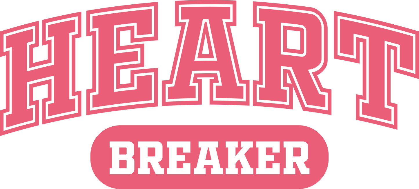 DTF Transfer – BT Heart Breaker Multi Sizes