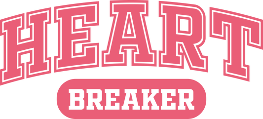 DTF Transfer – BT Heart Breaker Multi Sizes