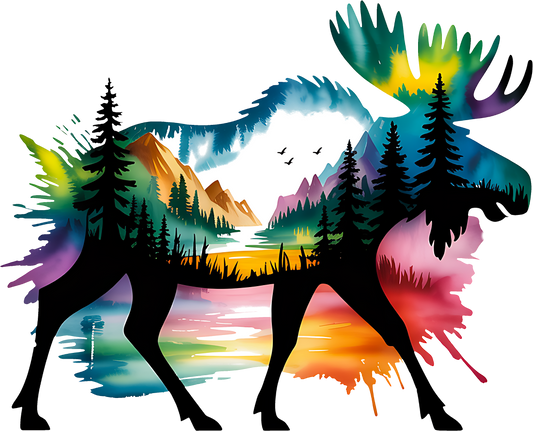DTF Transfer – Moose Multi Sizes (AN-MS001)
