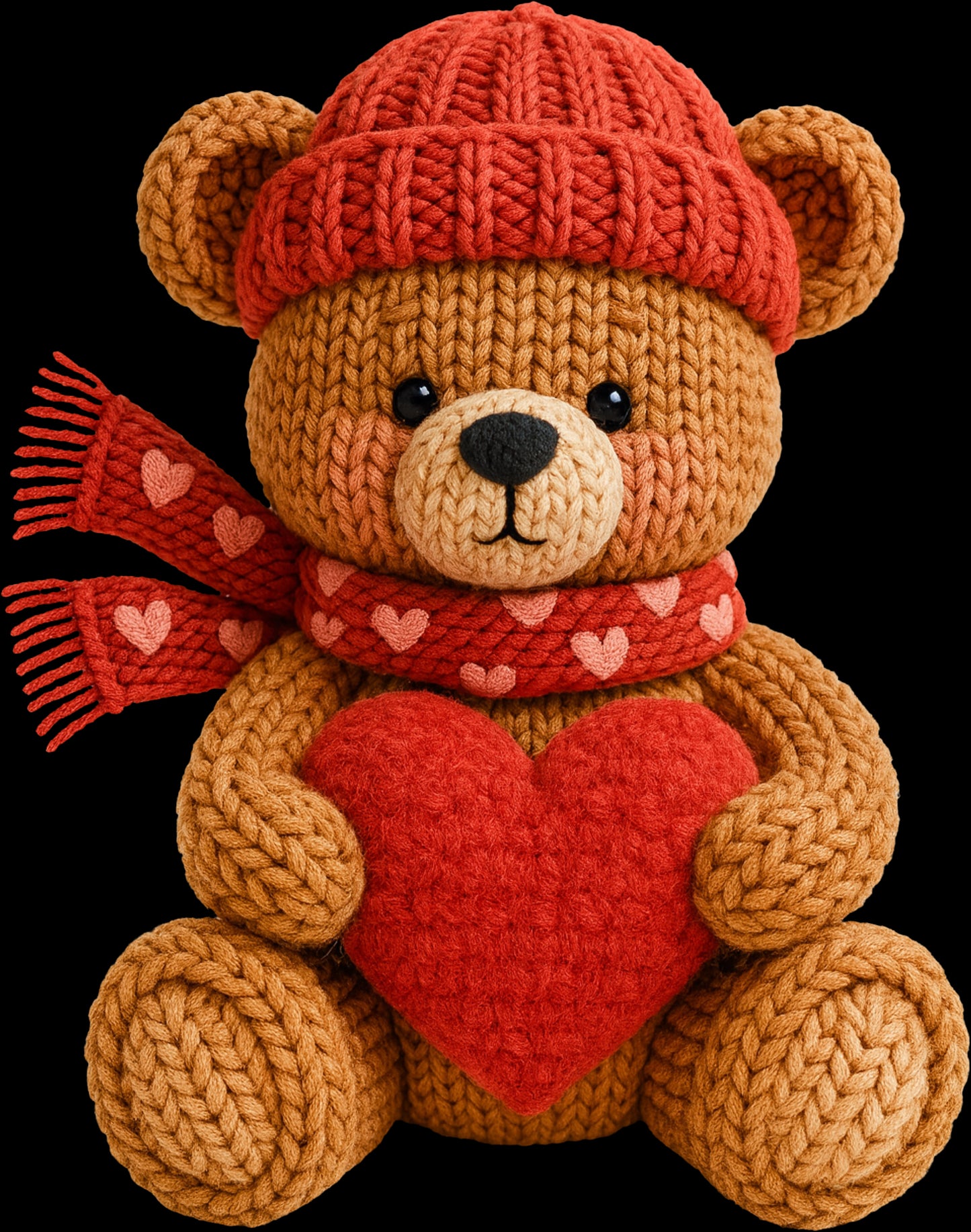 DTF Transfer – Bear Heart Multi Sizes (AN-TB001)