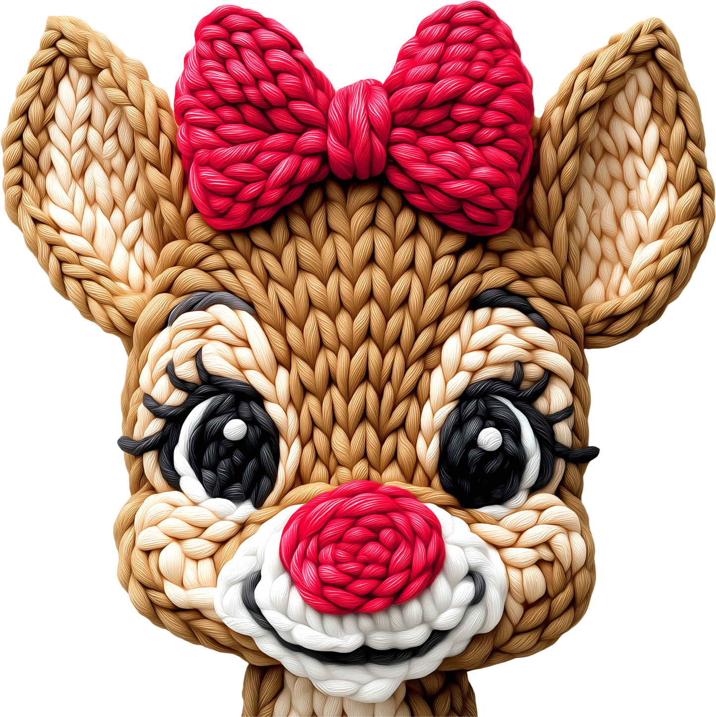 DTF Transfer –Yarn Bow Deer Multi Sizes