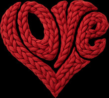 Load image into Gallery viewer, DTF Transfer – BZ Yarn Love Heart Multi Sizes
