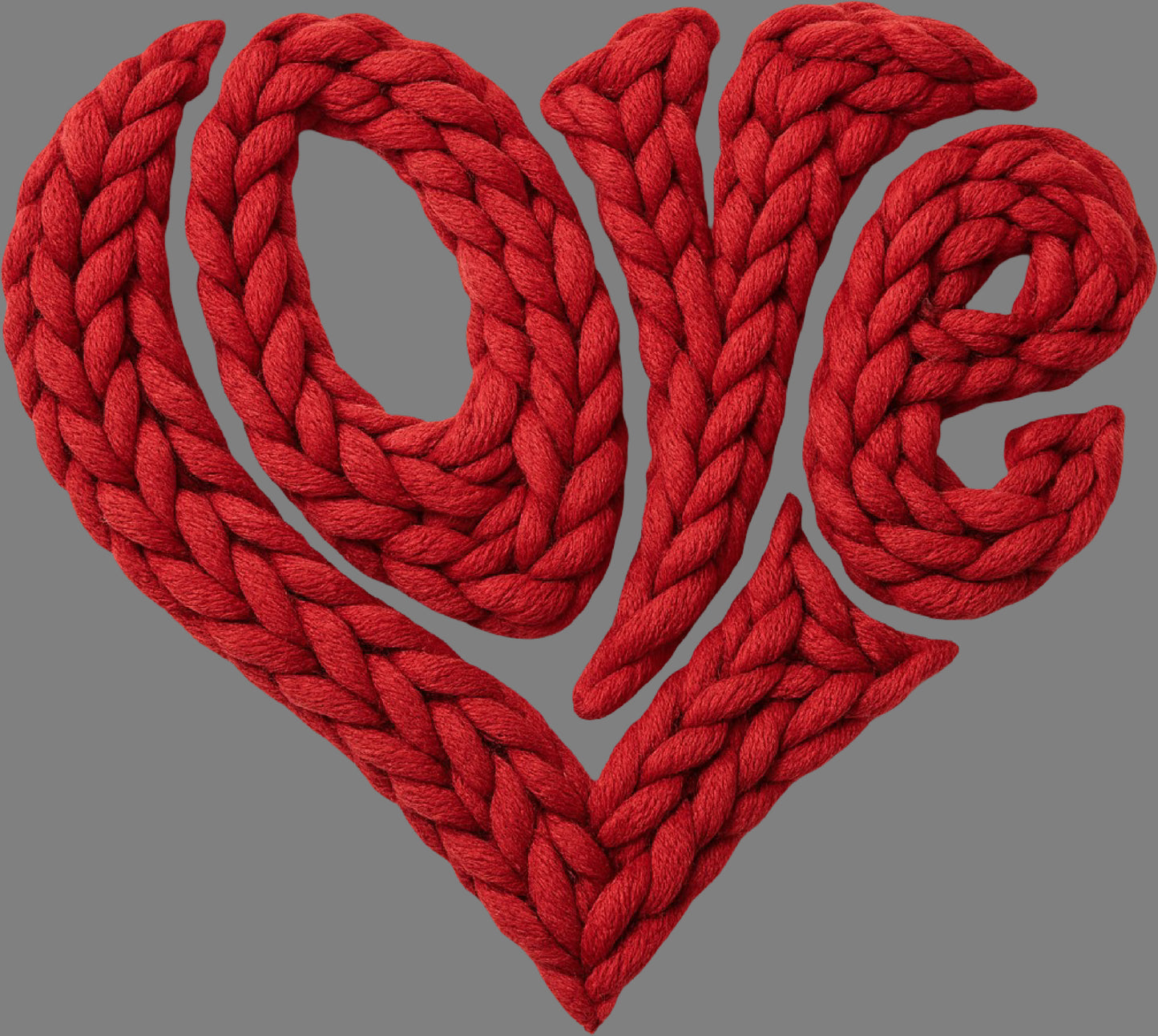 DTF Transfer – BZ Yarn Love Heart Multi Sizes