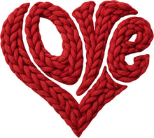 Load image into Gallery viewer, DTF Transfer – BZ Yarn Love Heart Multi Sizes

