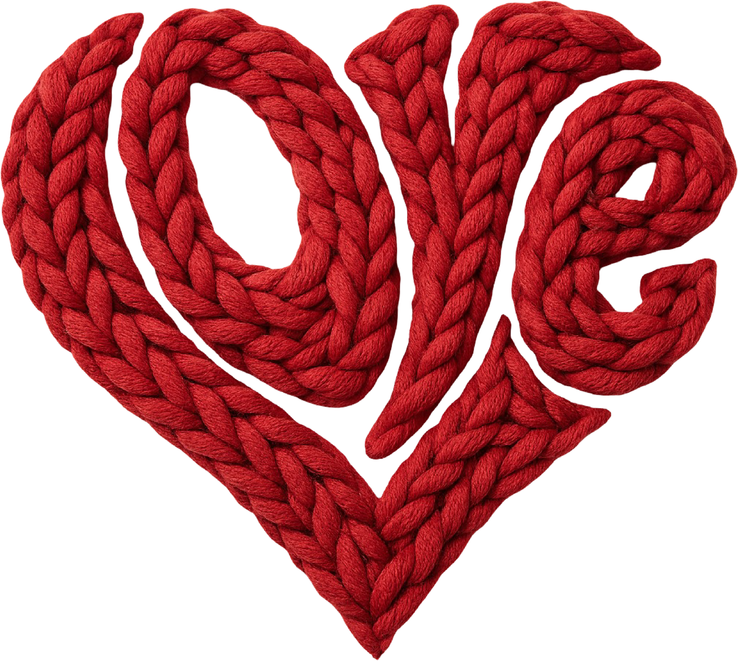 DTF Transfer – BZ Yarn Love Heart Multi Sizes
