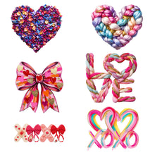 Load image into Gallery viewer, DTF Transfer Valentine’s Mini 3" to 8" width DTF Transfer 6 pack Bundle 2
